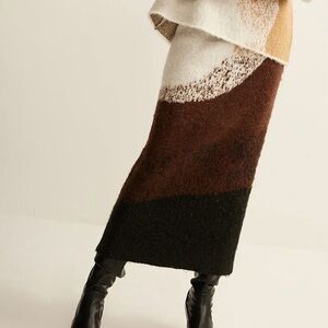 Commense NWT Color Block Sweater Skirt not sold as set super warm and comfy